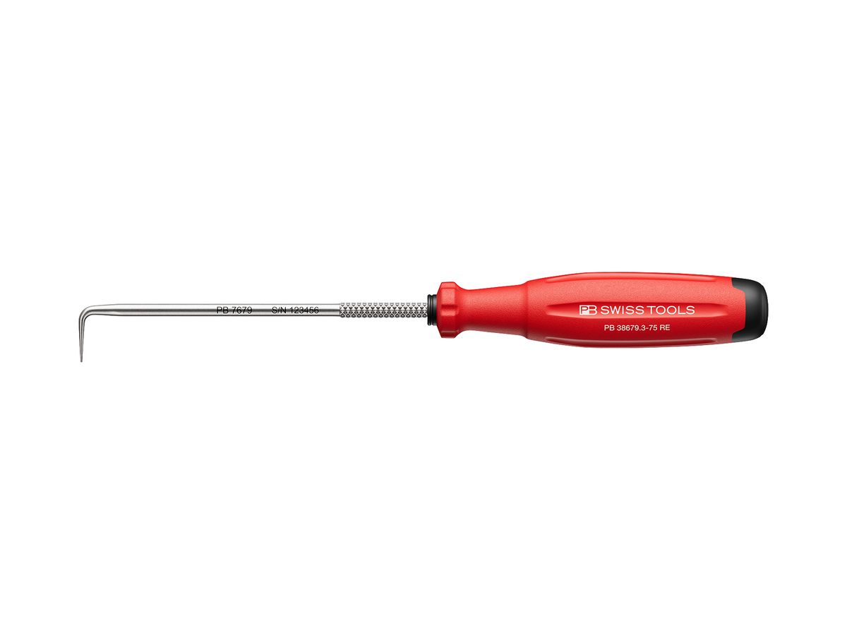 Hakenwerkzeug PB SwissGrip Evo 90° Spitze 75×3mm