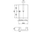 Abhängehalterung Sylvania Lytespan H 40×29×10mm Aluminium Silber