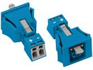 Buchse WAGO 2L 0.25…1.5mm² blau Codierung I 16A 250V Snap-In
