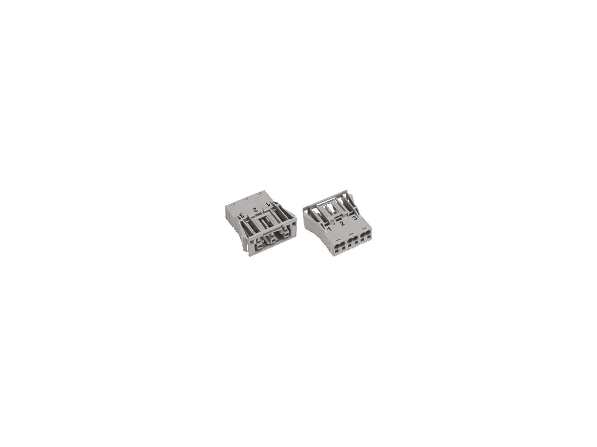 Buchsenteil WAGO 3L 2×0.5…4mm² grau