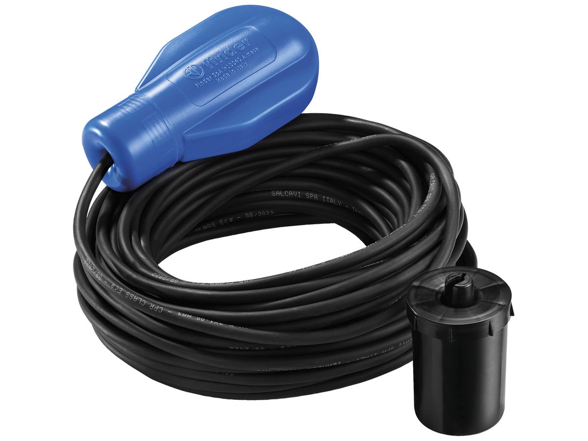 Schwimmerschalter Finder 72.A1, 1W 10A/250VAC, blau, Kabel H05 RN-F 5m