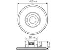 UP-Präsenzmelder ESYLUX PD-FLAT 360i/8 LARGE ROUND, schwarz