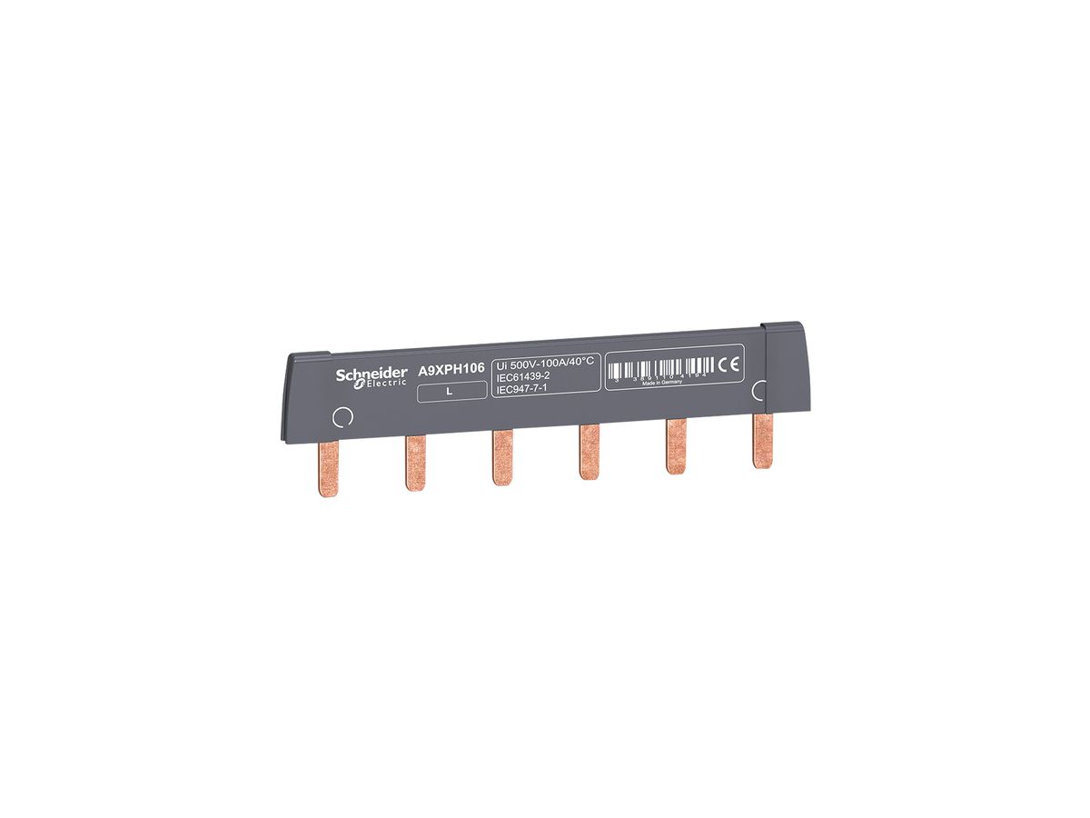 Kammschiene SE 1L 6 Module 100A