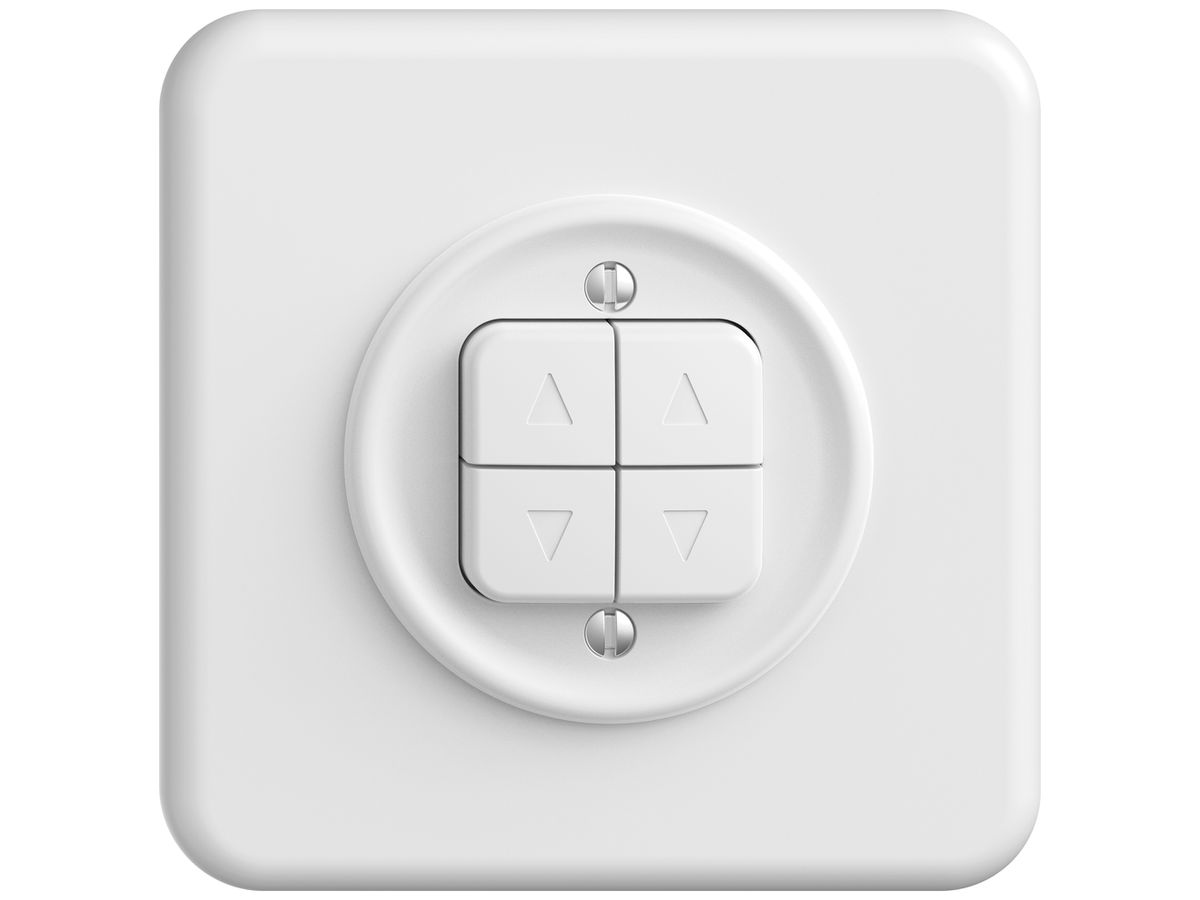 UP-Storenschalter STANDARDdue SNAPFIX® 10A 250V 4 Tasten 2 Kanäle ws