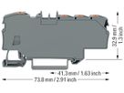 Durchgangsklemme WAGO Contact TOPJOB S 1×6/6×1.5mm² Ex e II grau