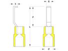 Kabelschuh Weidmüller HBT isoliert 4…6mm² gelb