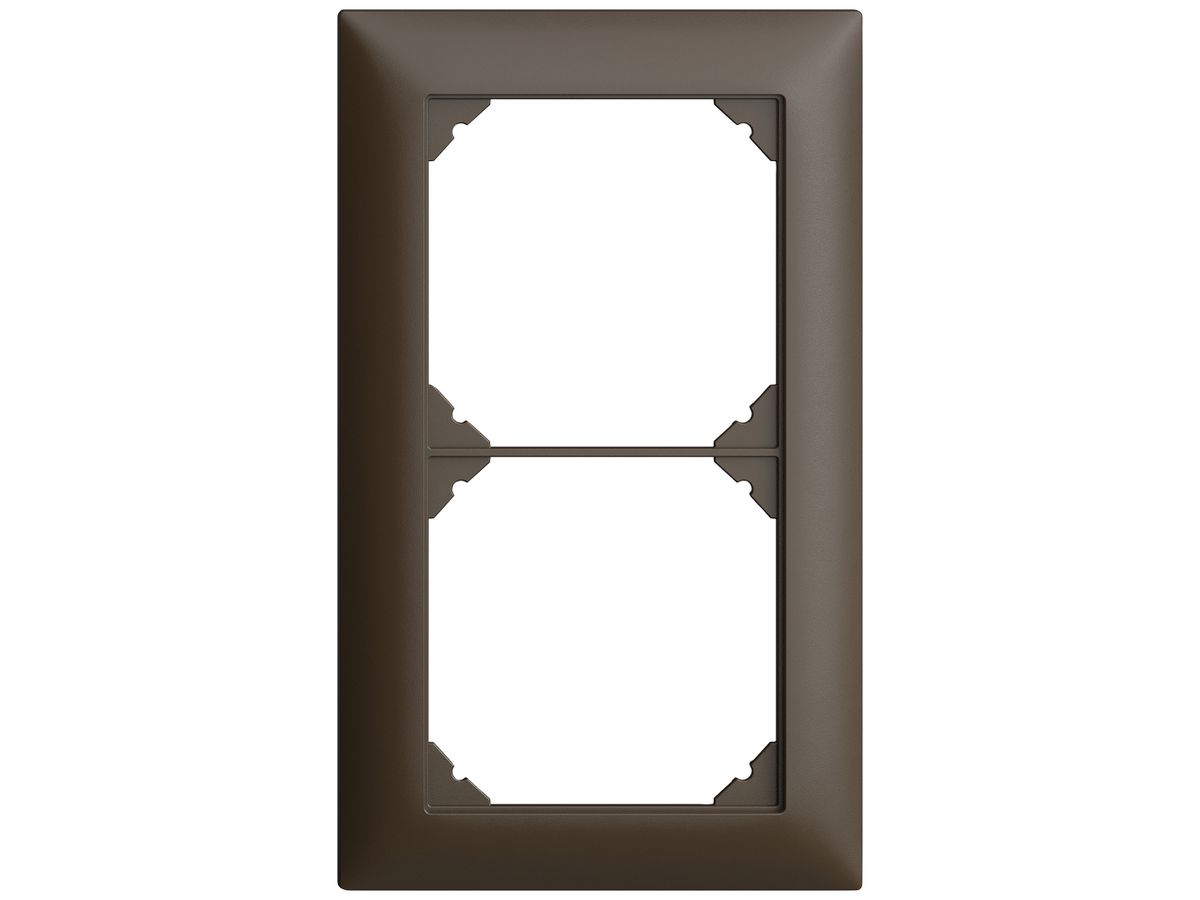 UP-Kopfzeile EDIZIOdue SNAPFIX® 2×1 vertikal 88×148mm umbra