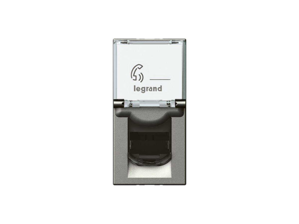 EB-Dose MOS 1×RJ11/4L magnesium 1 Modul