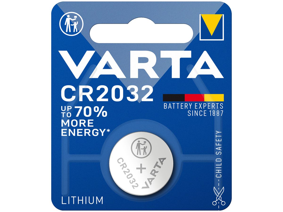 Knopfzelle Lithium VARTA Electronics CR2032 3V Blister à 1 Stück