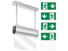 Notleuchte ESYLUX SLD EL LED IR 230V 3W IP40 3h Aluminium Pendelmontage