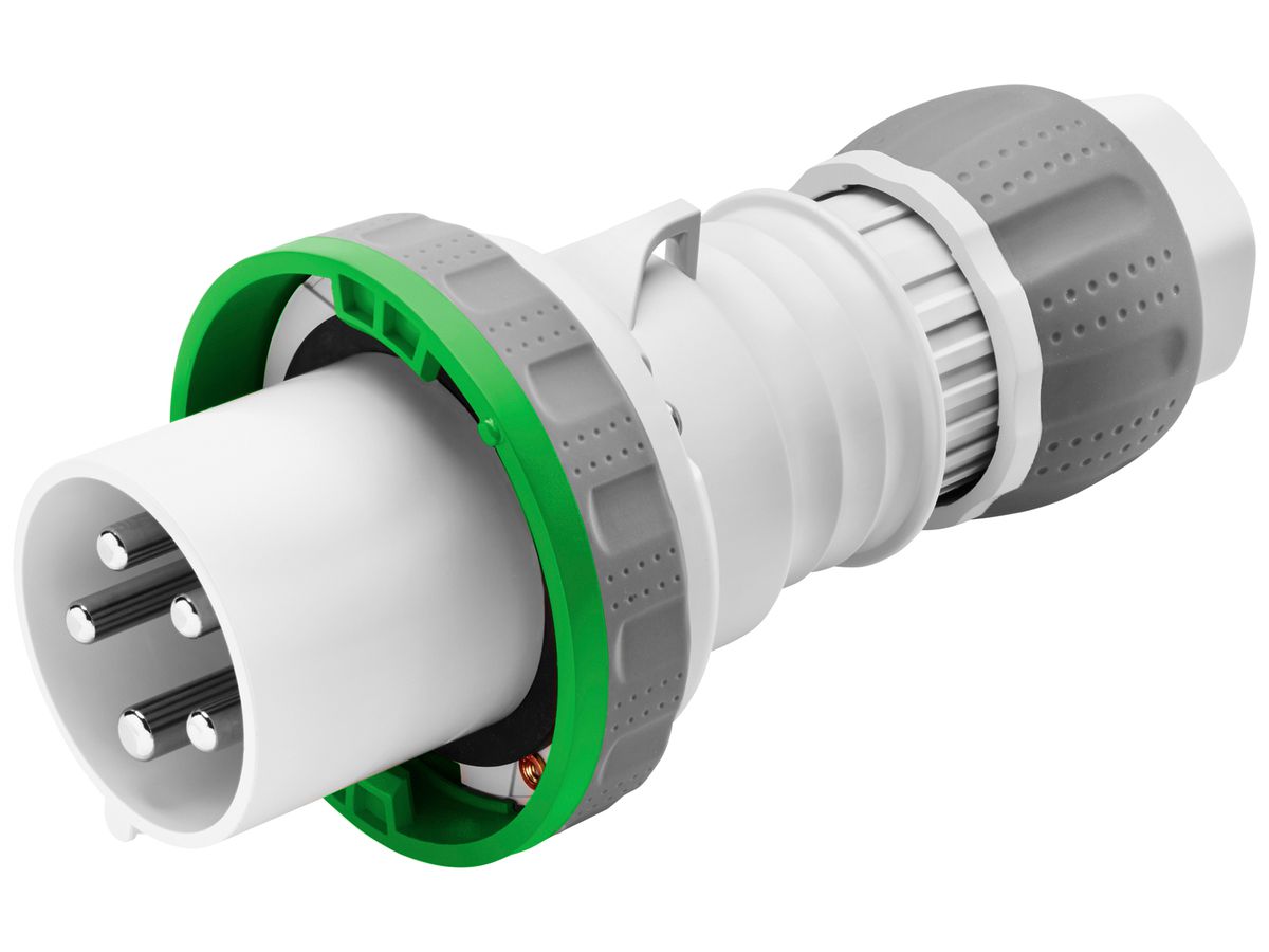 Stecker CEE Gewiss 309 HP 4P 125A 50…500V (>300-500 Hz) gn 2h IP67 Schraube