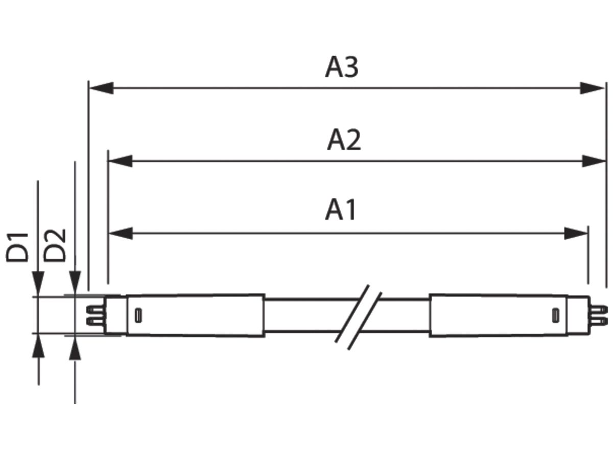 LED-Röhre Philips MAS LEDtube HF G13 20…50V 8W 1000lm 830 590mm 160°