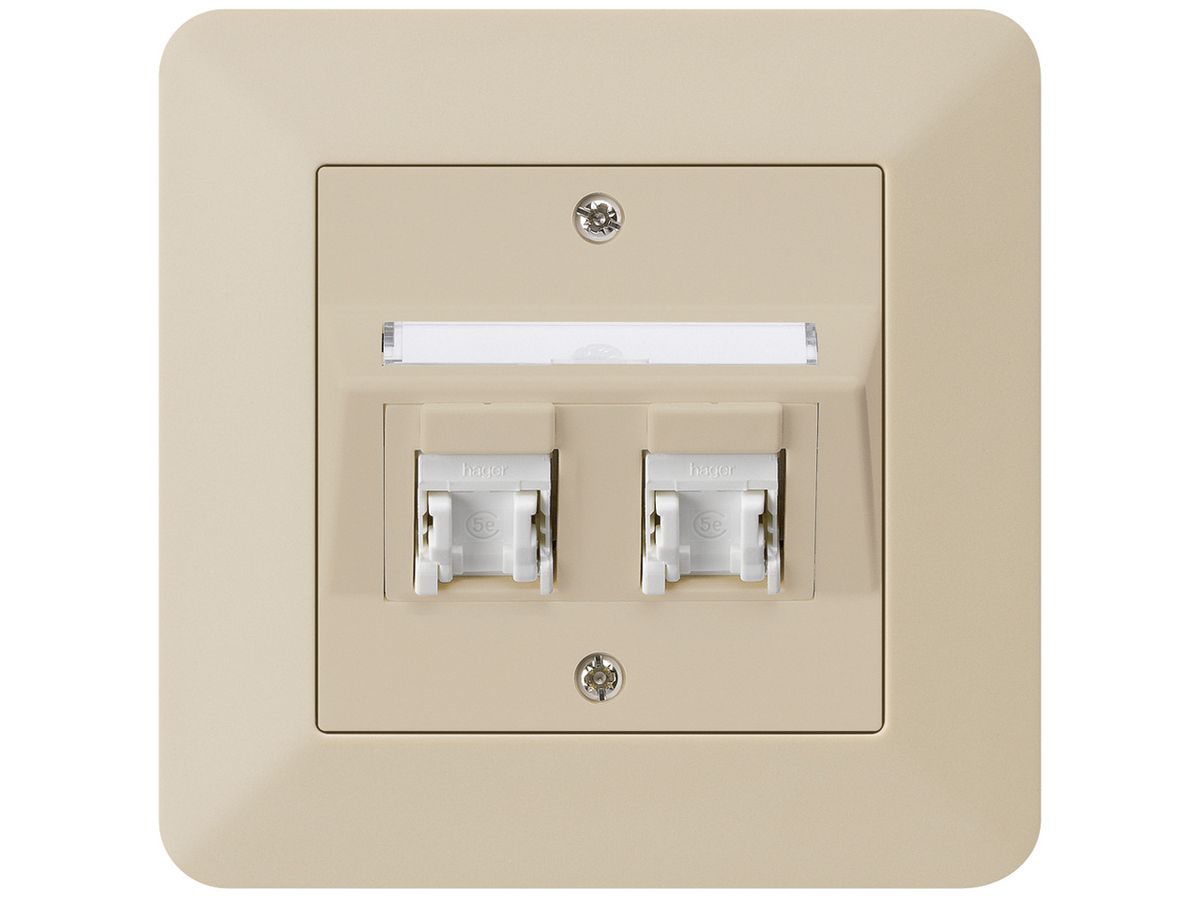 UP-Dose kallysto.trend C Kat.5e 2RJ45/u beige