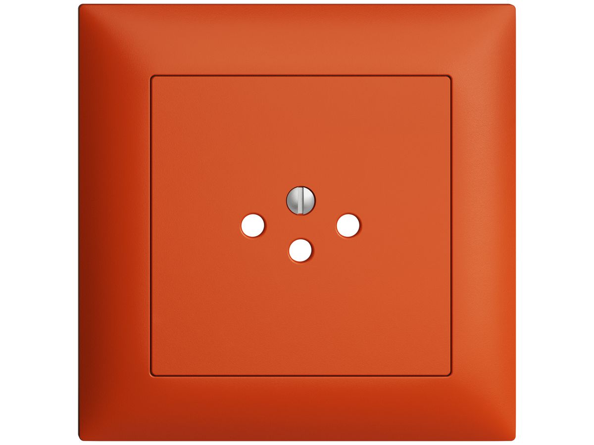 UP-Frontset EDIZIOdue orange 88×88mm 1×T12