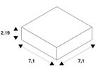 L-Verbinder SLV 48V TRACK Aluminium 71×71×21.9mm Standard rechts schwarz