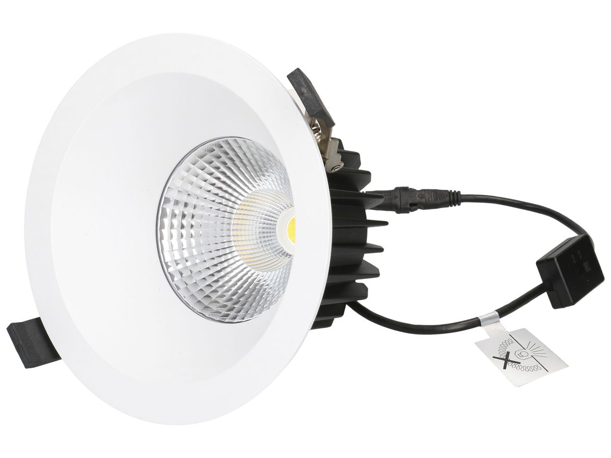 EB-LED-Spot maxLUCE ATMO 150 18W 1860lm 3000…4000K IP44 Ø150mm weiss