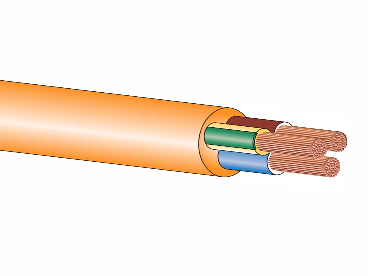 EPR-PUR 7x1mm² 6LPE Eca orange - H07BQ-F, Eca