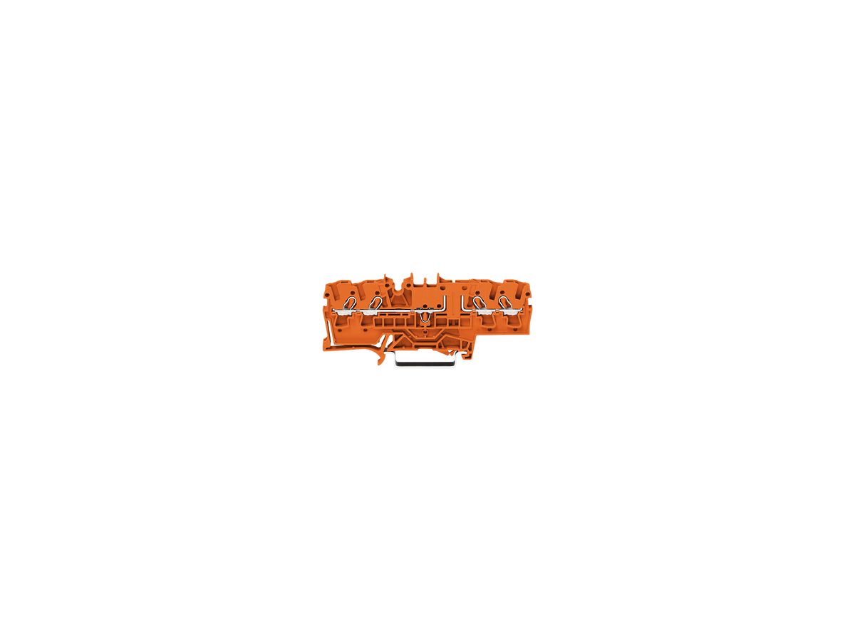 Durchgangsklemme WAGO TOPJOB-S 2.5mm² 4L orange konturengleich