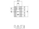Schienenhalterung Sylvania OneTrack SP Aluminium 35mm×26.2mm×10.5mm weiss