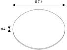 Diffusor SLV NUMINOS XL ELLIPSE symmetrisch Ø71mm PMMA weiss
