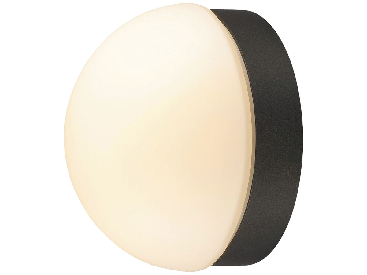 LED-Anbauleuchte SLV CYFT DOME 7W 310lm 927/930/940 IP65 DIM Ø132mm schwarz