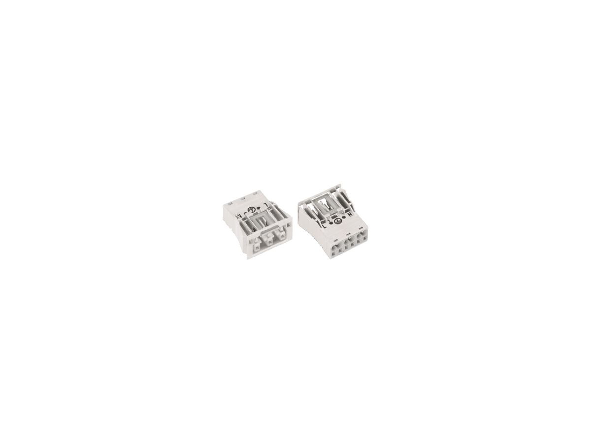 Buchsenteil WAGO 3L 2×0.5…4mm² weiss