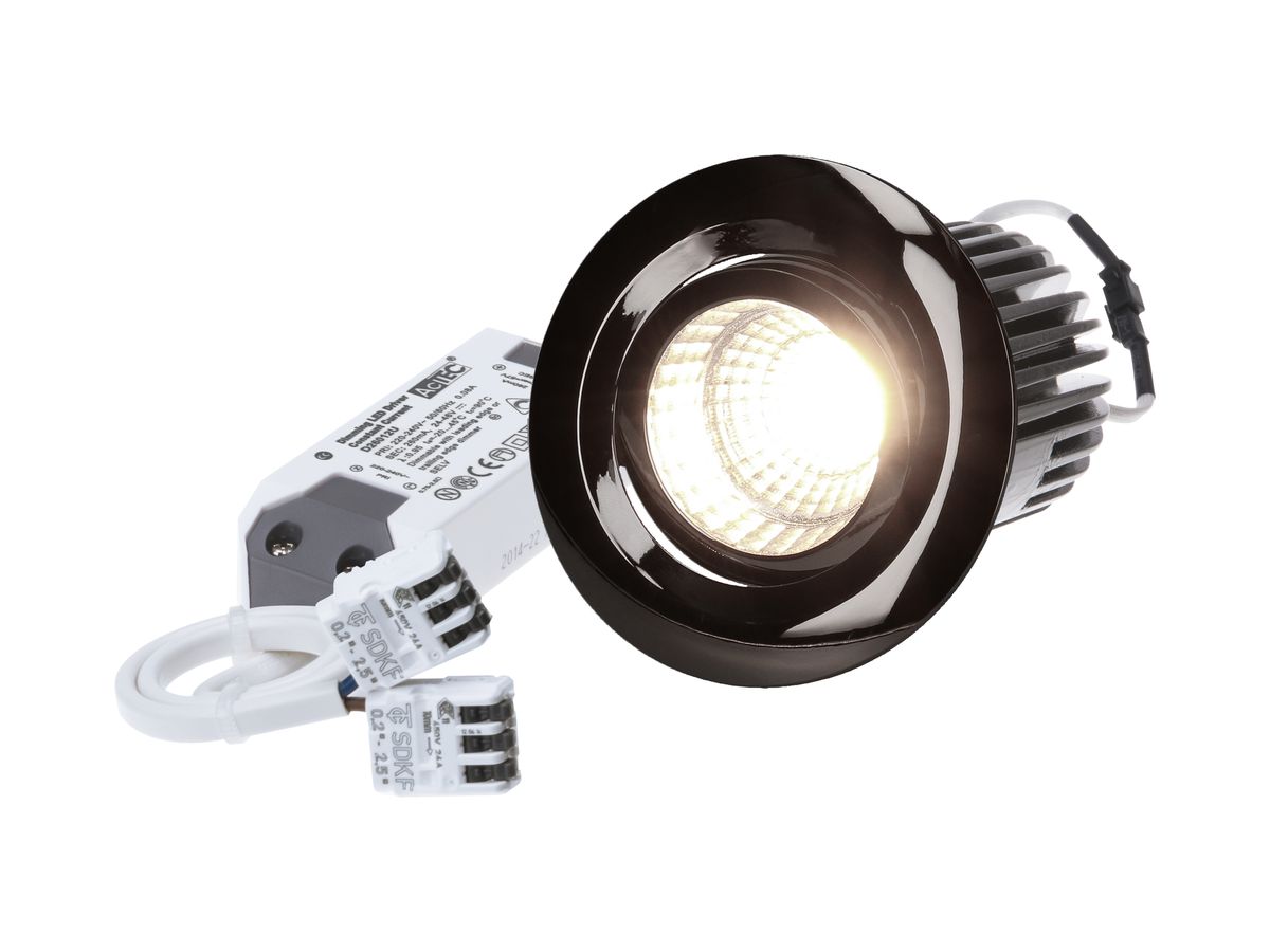 EB-LED-Spot Move 10.5W 230V 960lm 3000K Loch-Ø68mm anthrazit 38°