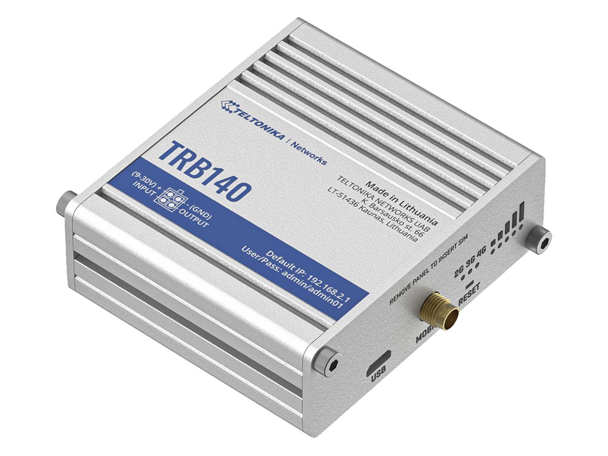Router Teltonika TRB140 LTE 1×LAN IPv4/IPv6 Micro-USB