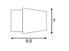 LED-Wandleuchte SLV ASSO 300, 2×5W 600lm 3000K IP20 weiss