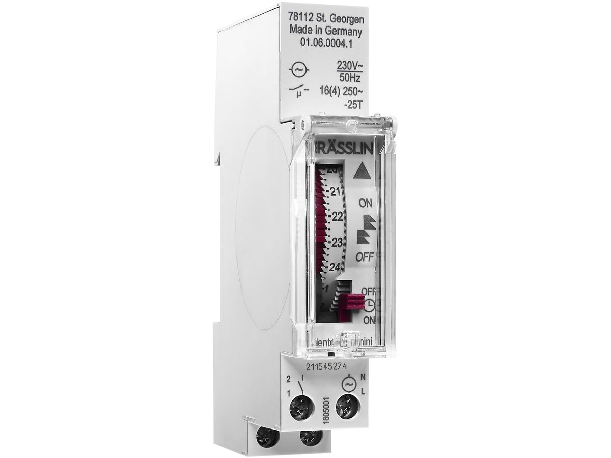 REG-Schaltuhr talento 111 mini, On-Off-Uhr, plombierbar