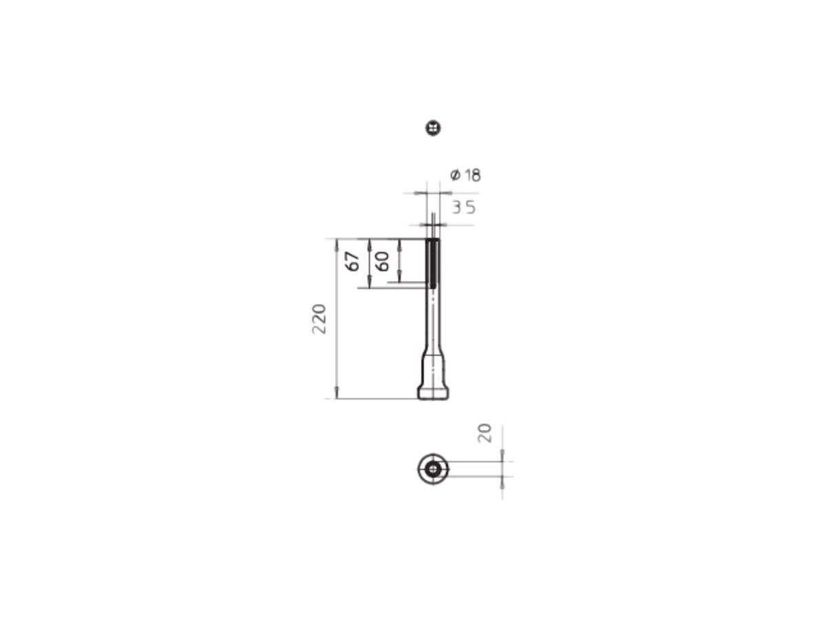 Hammereinsatz Bettermann Ø20mm für Hilti TE54/55 74/75