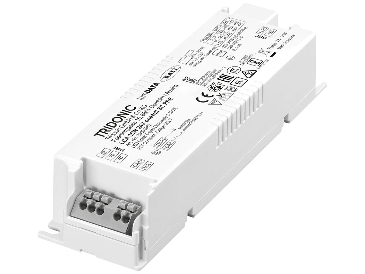 LED-Konverter Talexx LCA 35W 24V one4all SC PRE SP