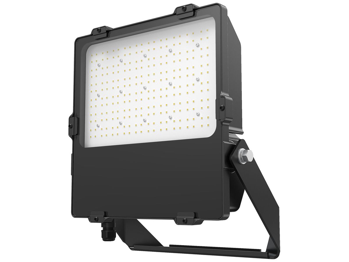 LED-Strahler DOTLUX LENSplus 200W 25000lm 3000K IP66 30° 435×345mm schwarz
