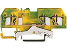 Schutzleiterklemme WAGO 4mm² grün/gelb