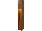 Standleuchte SLV RUSTY SLOT 80, E27 11W IP44 Eisen gerostet