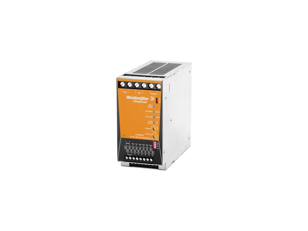 USV-Steuereinheit Weidmüller CP DC UPS 24V 20A/10A 24VDC ±1%, 20A@60°C