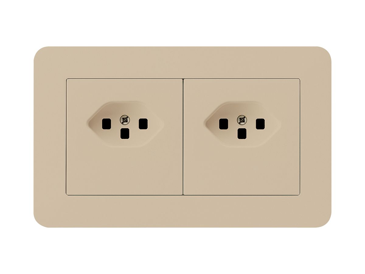 UP-Kombination kallysto.trend Gr.I-I horizontal 2×Typ 23 m.Schraubkl.C beige