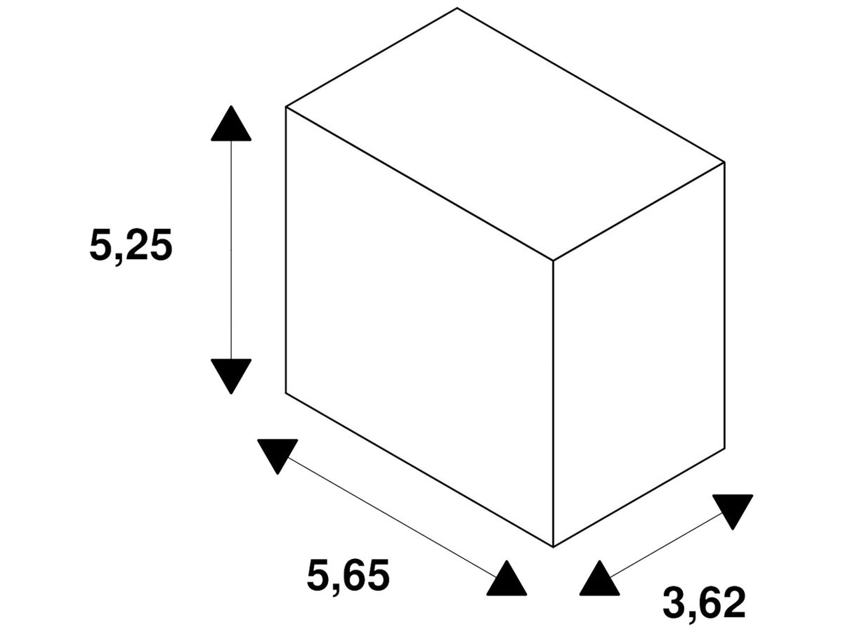 Abhängehalterung SLV Easylight CSK Edelstahl 56.5×36.2×52.5mm
