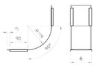 Deckel Bettermann zu Innenbogen vertikal 90° 100mm Double Dip