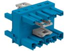 Verteilerblock WINSTA MIDI 770 5L 1 Stecker/3 Buchsen, blau