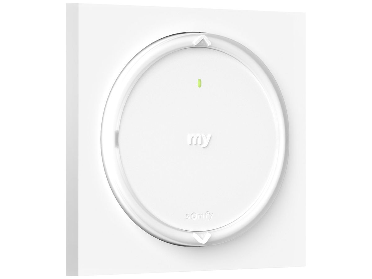 Wandsender Somfy Amy 1io 1-Kanal mit Rahmen weiss
