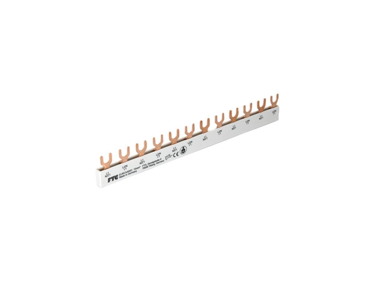 Kammschiene Demelectric 2L 10mm² 12TE 17.8mm