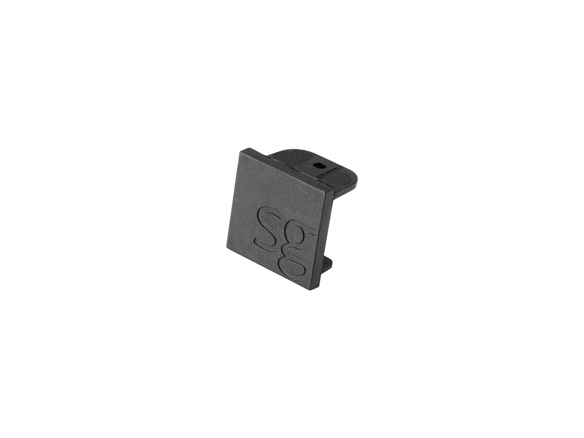 Endkappe SG Zip 24×22×15mm Kunststoff schwarz