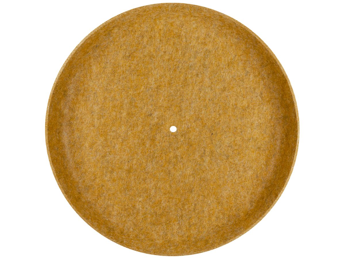 Leuchtenschirm SLV GRIP FLAT rund gerade Filz Ø500×62mm gelb unifarbig