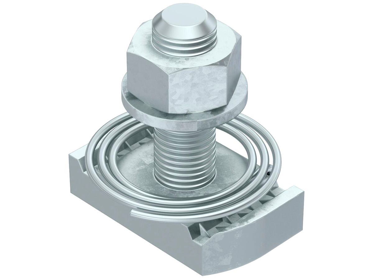 Hammerkopfschraube BET MS41HBF M10 35×20mm Stahl Zink-/Aluminiumlamellenbeschic.
