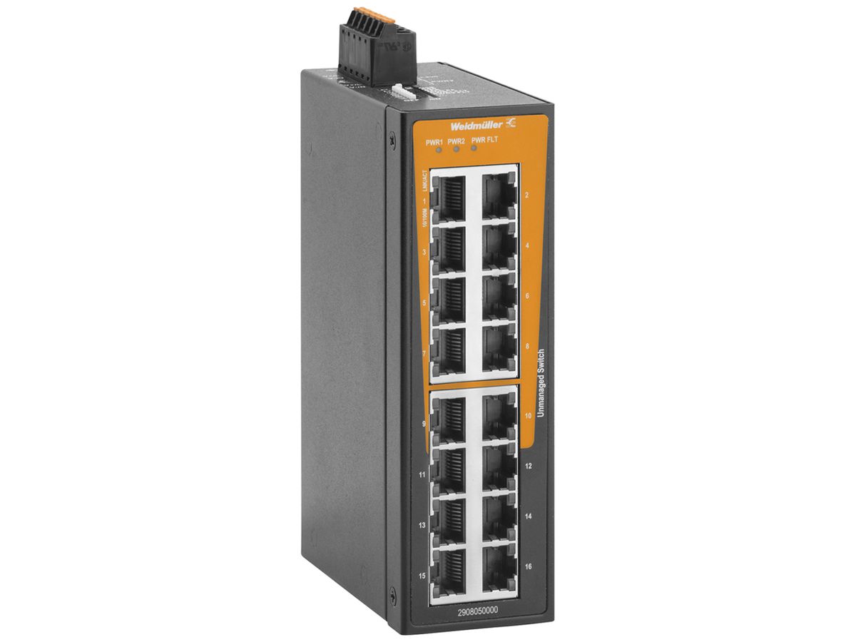 Switch Weidmüller IE-SW-BLB-16-16TX 16×RJ45 FE unmanaged