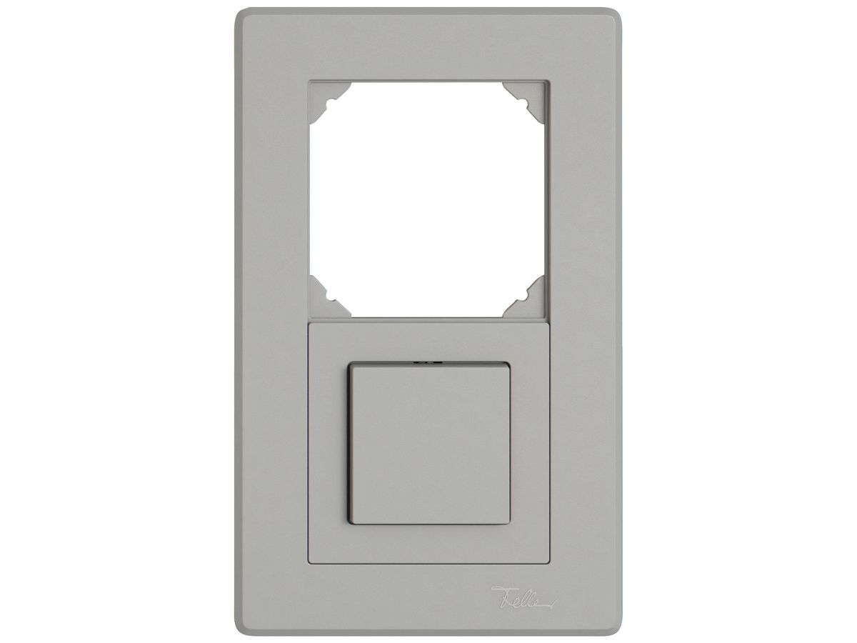 UP-Kombination EDIZIO.liv SNAPFIX® 2×1 156×96mm leer+Schema 3/1L hellgrau