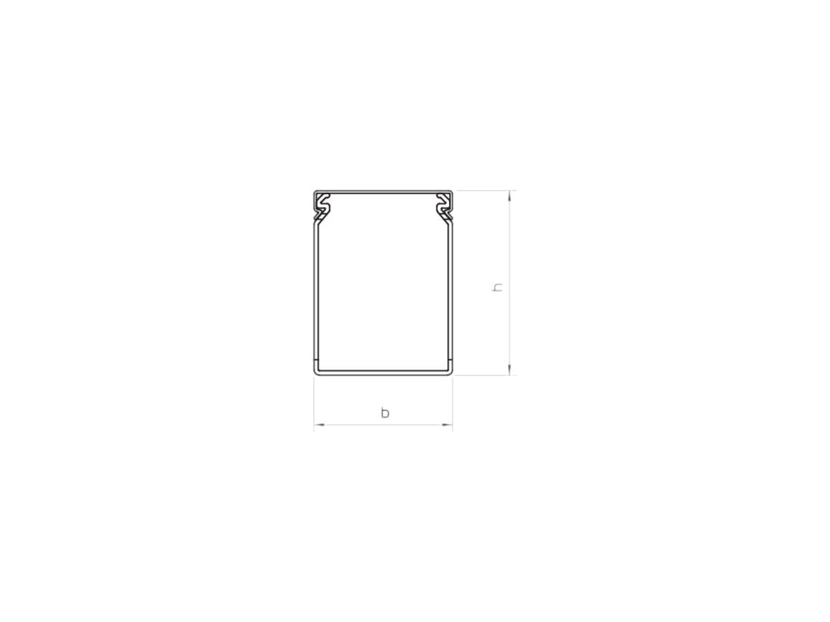 Verdrahtungskanal Bettermann LKVH 75×125mm halogenfrei hellgrau