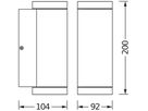Wandleuchte LDV ENDURA CLASSIC BEAM UPDOWN GU10 Aluminium anthrazit