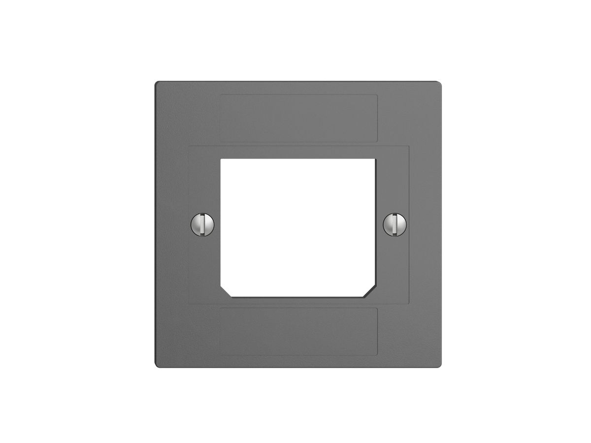 Frontplatte ITplus ADSL EDIZIOdue dunkelgrau, 3×RJ/1×T+T